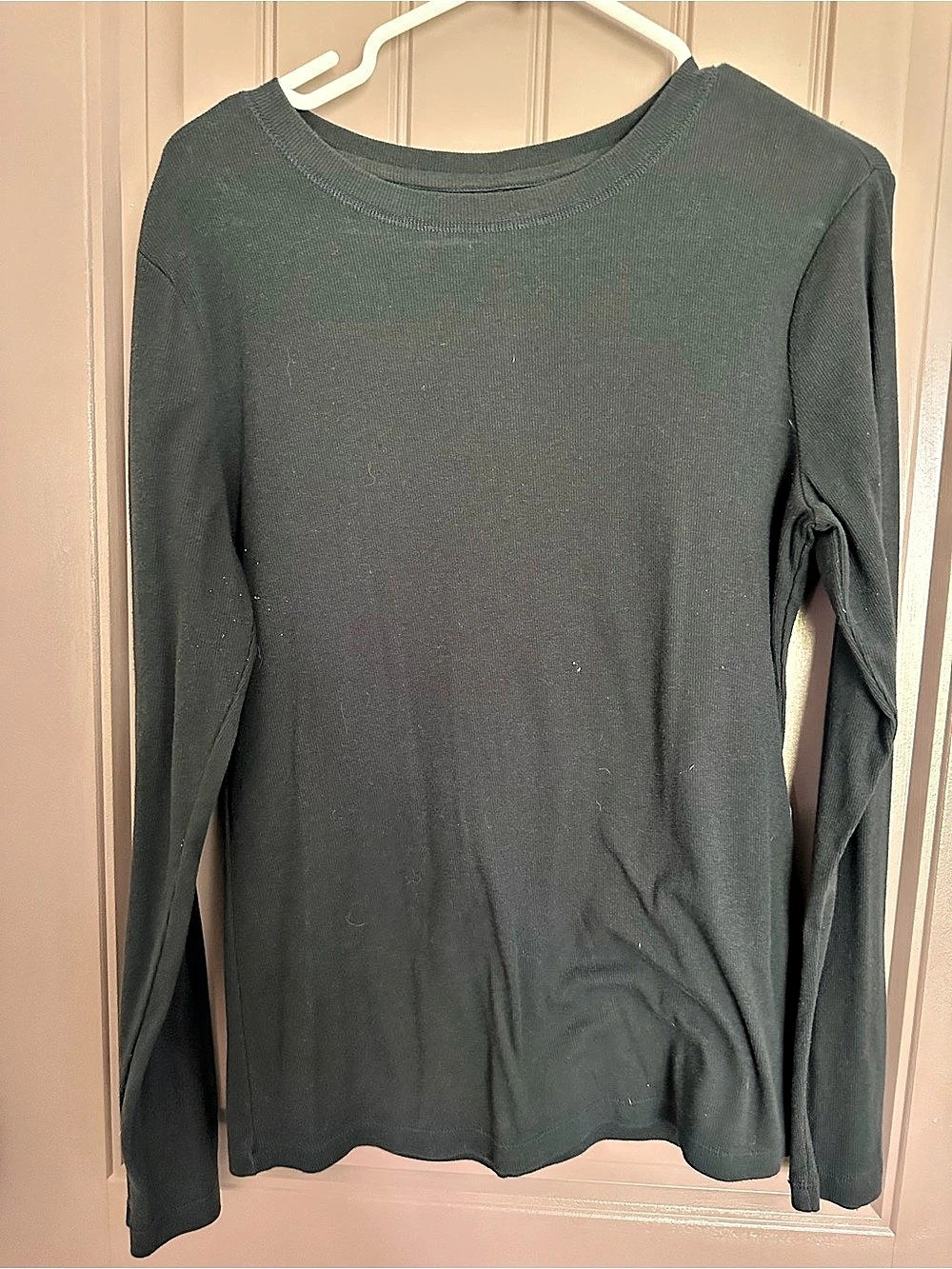 Universal Thread Long Sleeve Top in Black Size Large Like New